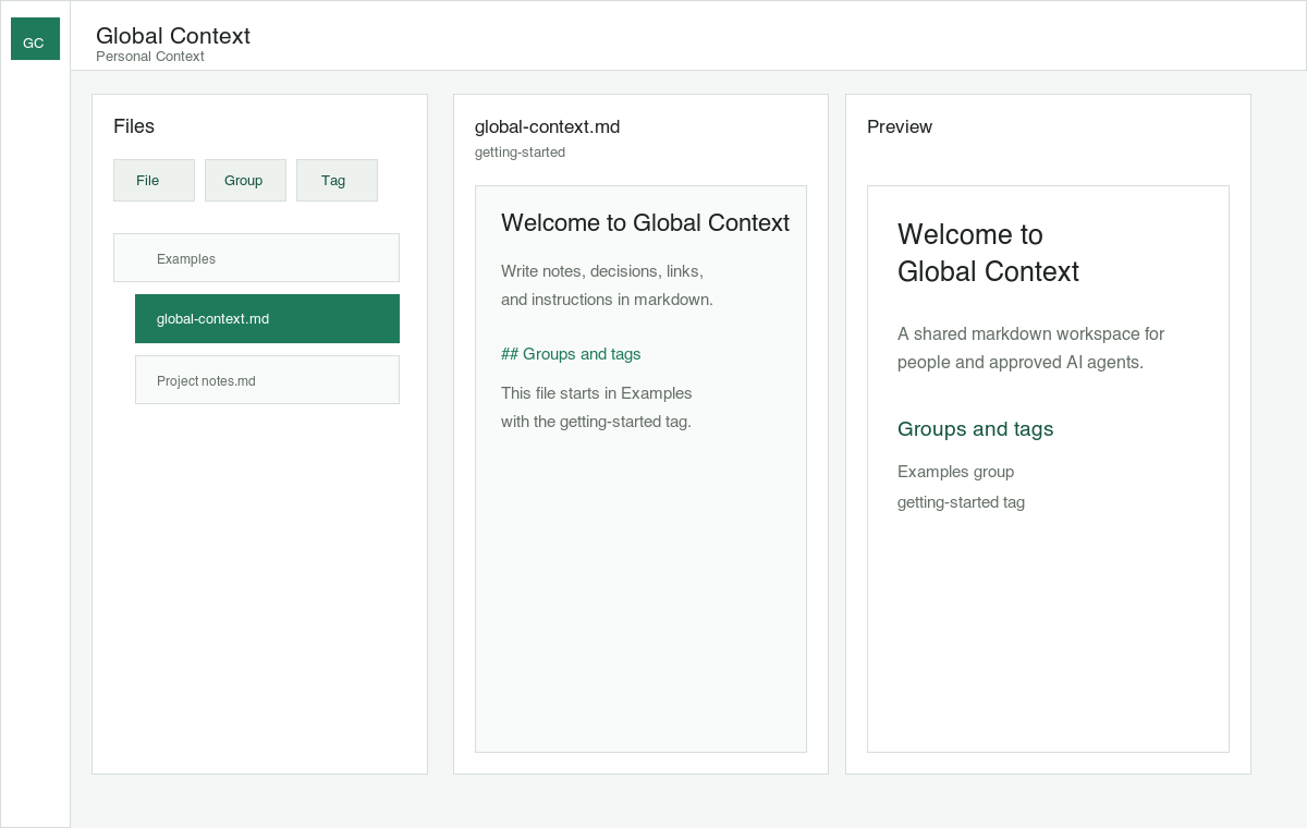 Compoze editor with markdown on the left and preview on the right.